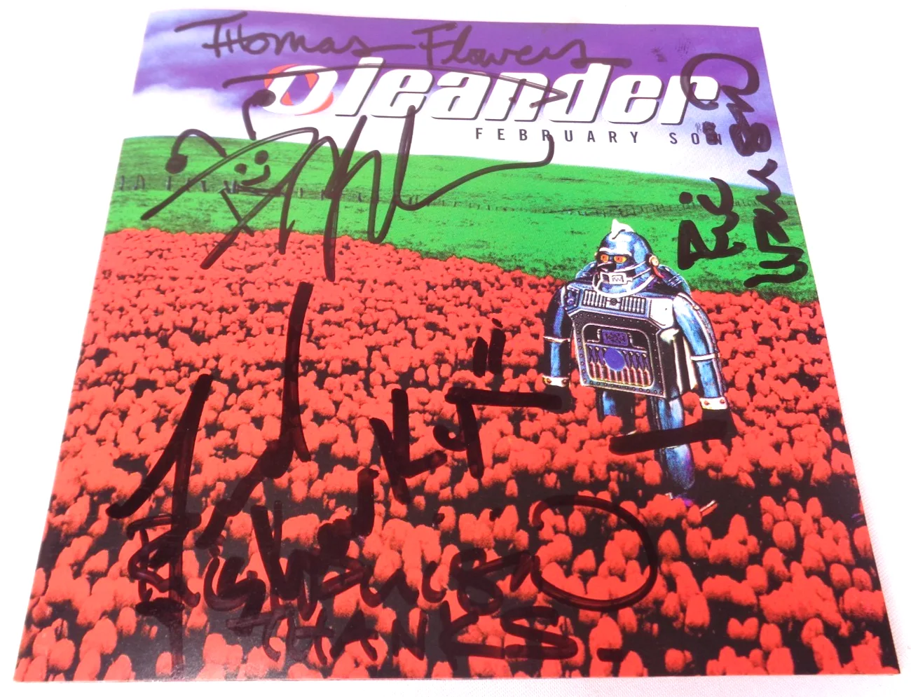 Oleander: February Son CD Signed Booklet Autographed by Band CA Post-Grunge, image 2