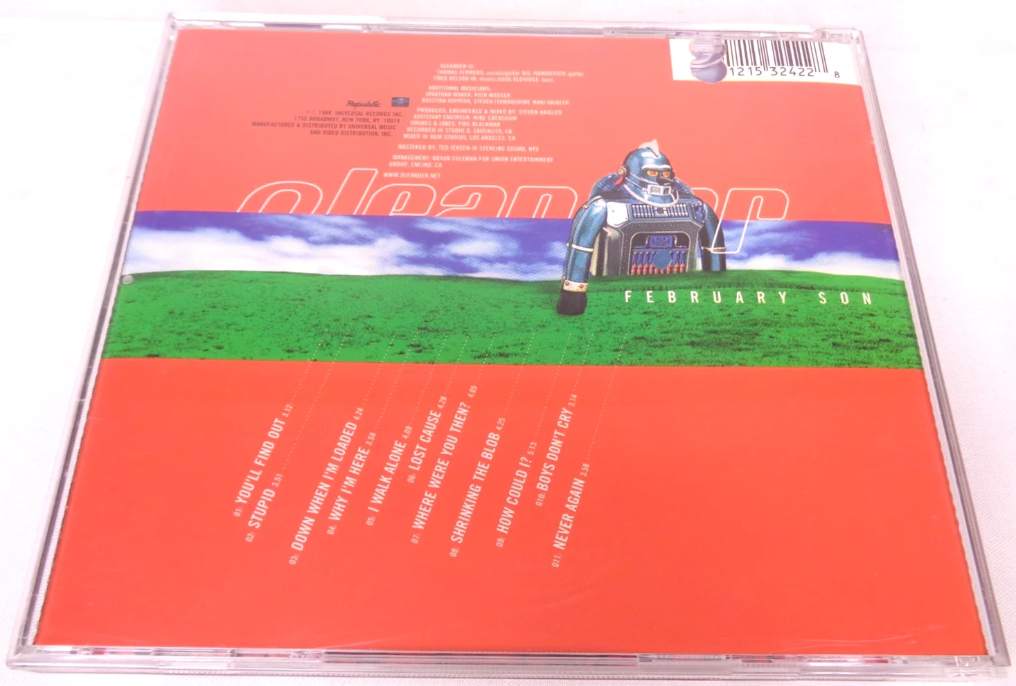 Oleander: February Son CD Signed Booklet Autographed by Band CA Post-Grunge, image 4