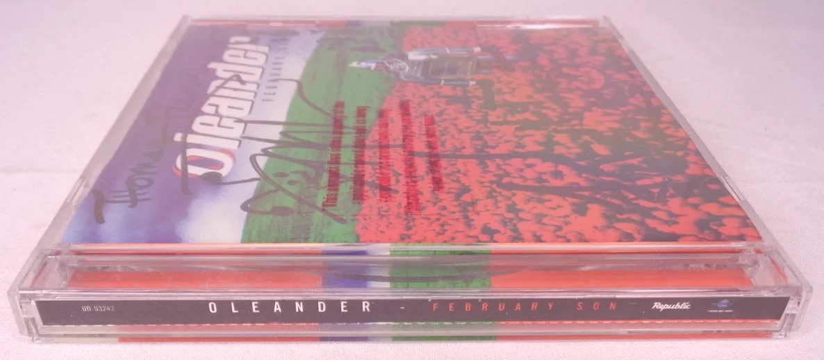 Oleander: February Son CD Signed Booklet Autographed by Band CA Post-Grunge, image 5