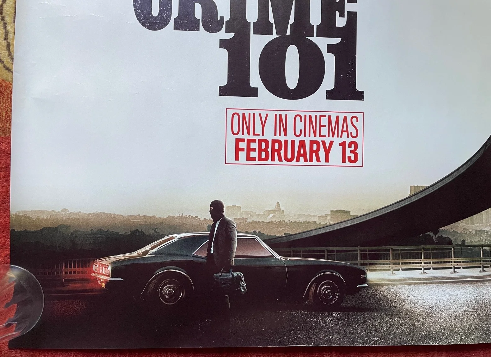 CRIME 101 (2026) Original UK Advance Quad Movie Poster Halle Berry, изображение 4