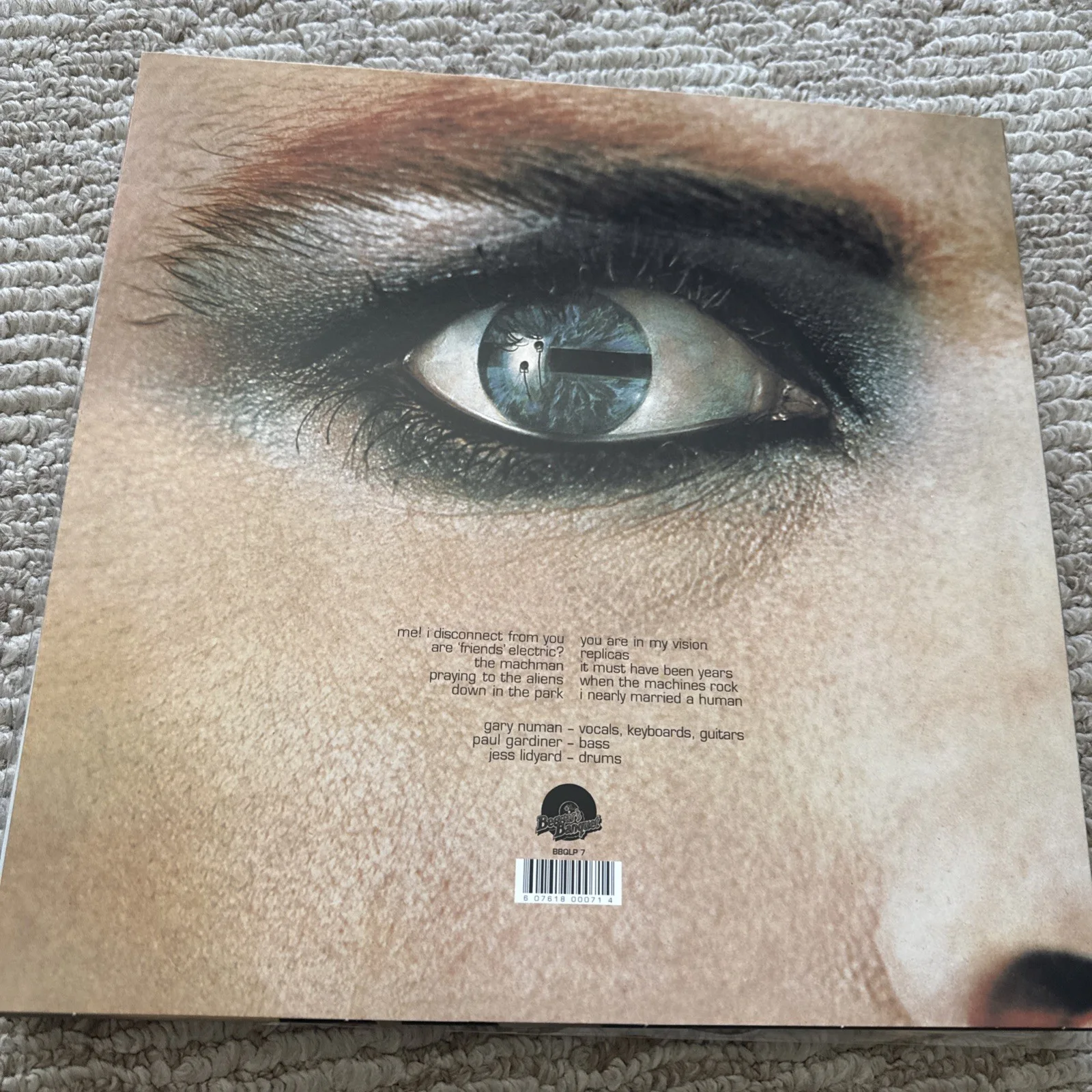 Gary Numan Tubeway Army Replicas Signed Vinyl LP Autograph Rare, image 3