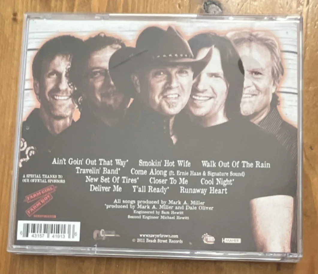 Sawyer Brown Travelin’ Band CD . 2011 Full band SIGNED Autographed .Country, image 2