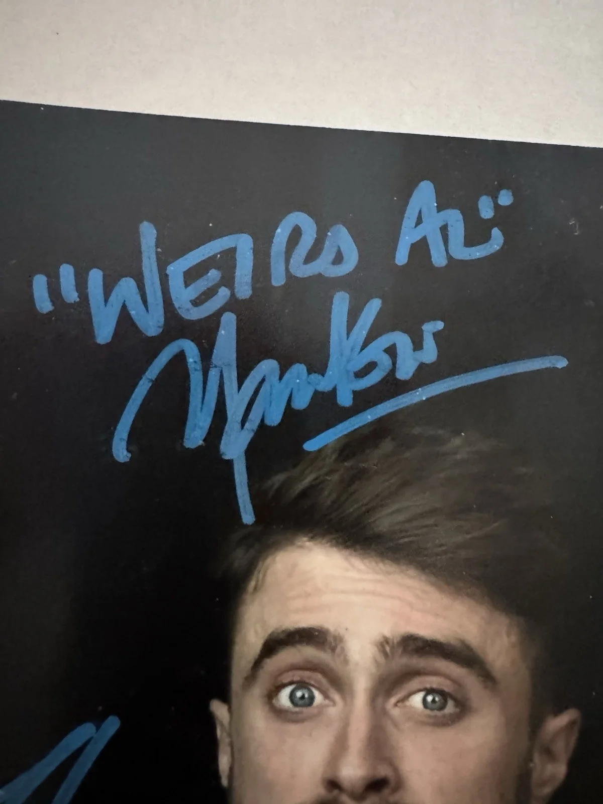 Weird Al Yankovic, Daniel Radcliffe — Daniel Radcliffe & Weird Al Yankovic Signed Auto 8x10 Photo With JSA, изображение 2