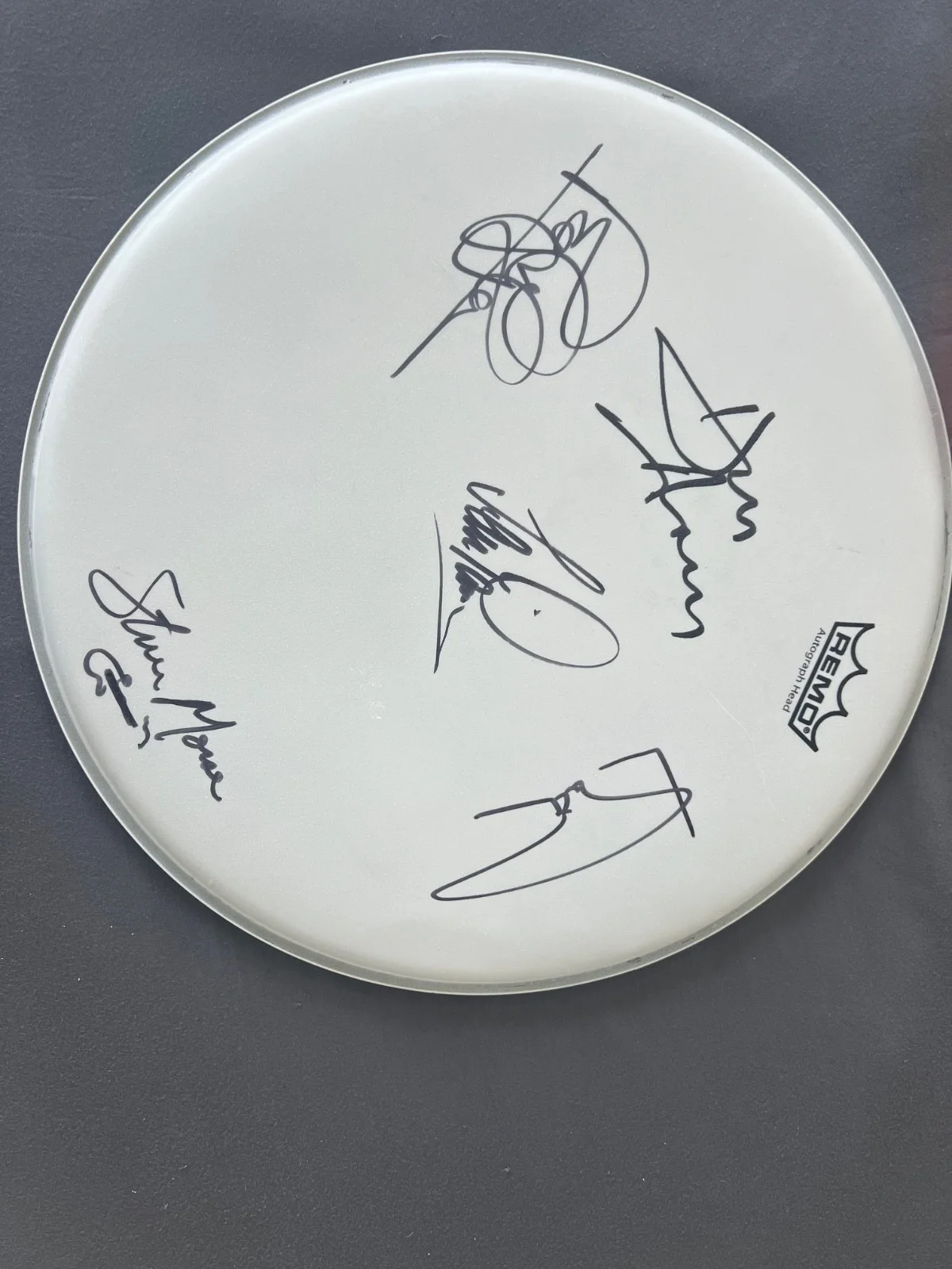 Deep Purple — Deep Purple Signed Autograph Remo Drum Head Drumhead 14”, image 2