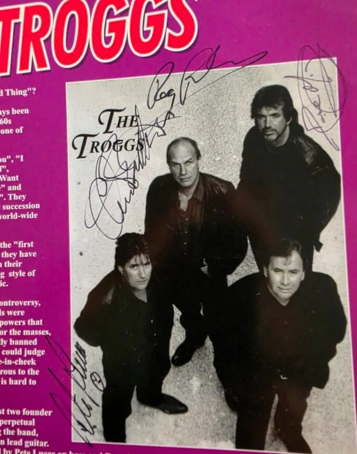 signed Tour Program by HERMAN'S HERMITS & The TROGGS with COA unique !, image 4