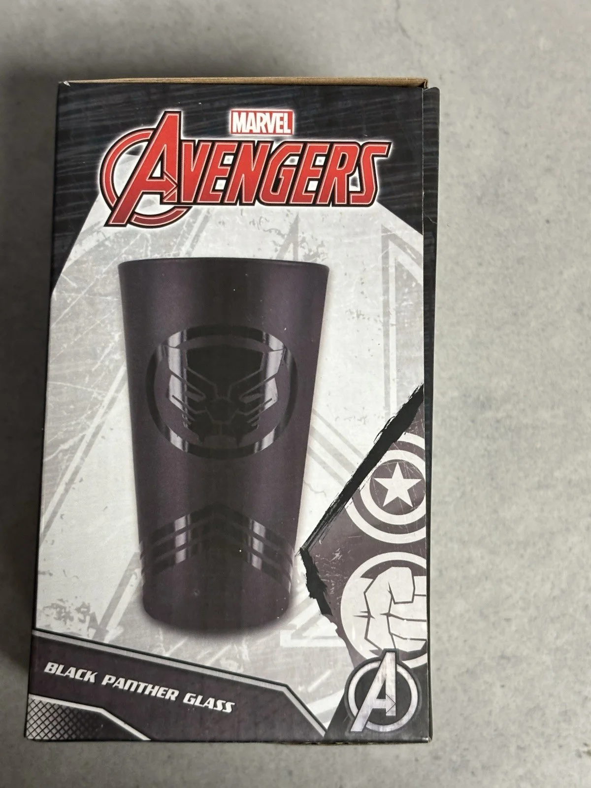 Marvel Avengers Black Panther Glass Paladone New in box, image 2