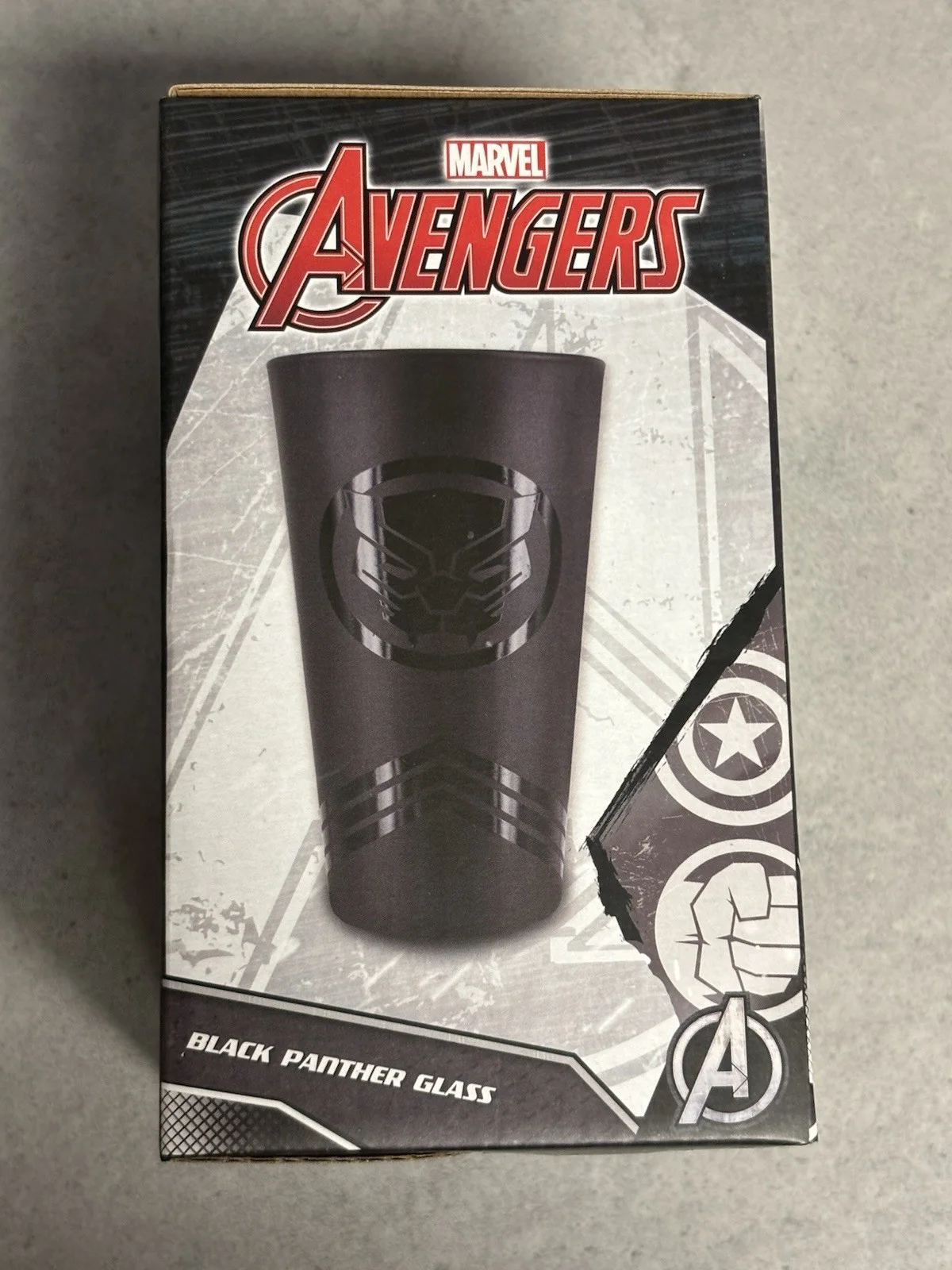 Marvel Avengers Black Panther Glass Paladone New in box, image 4