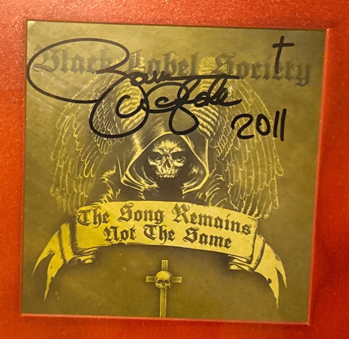Zakk Wylde Signed Autographed Framed 2011 Black Label Society CD Cover and CD, изображение 2