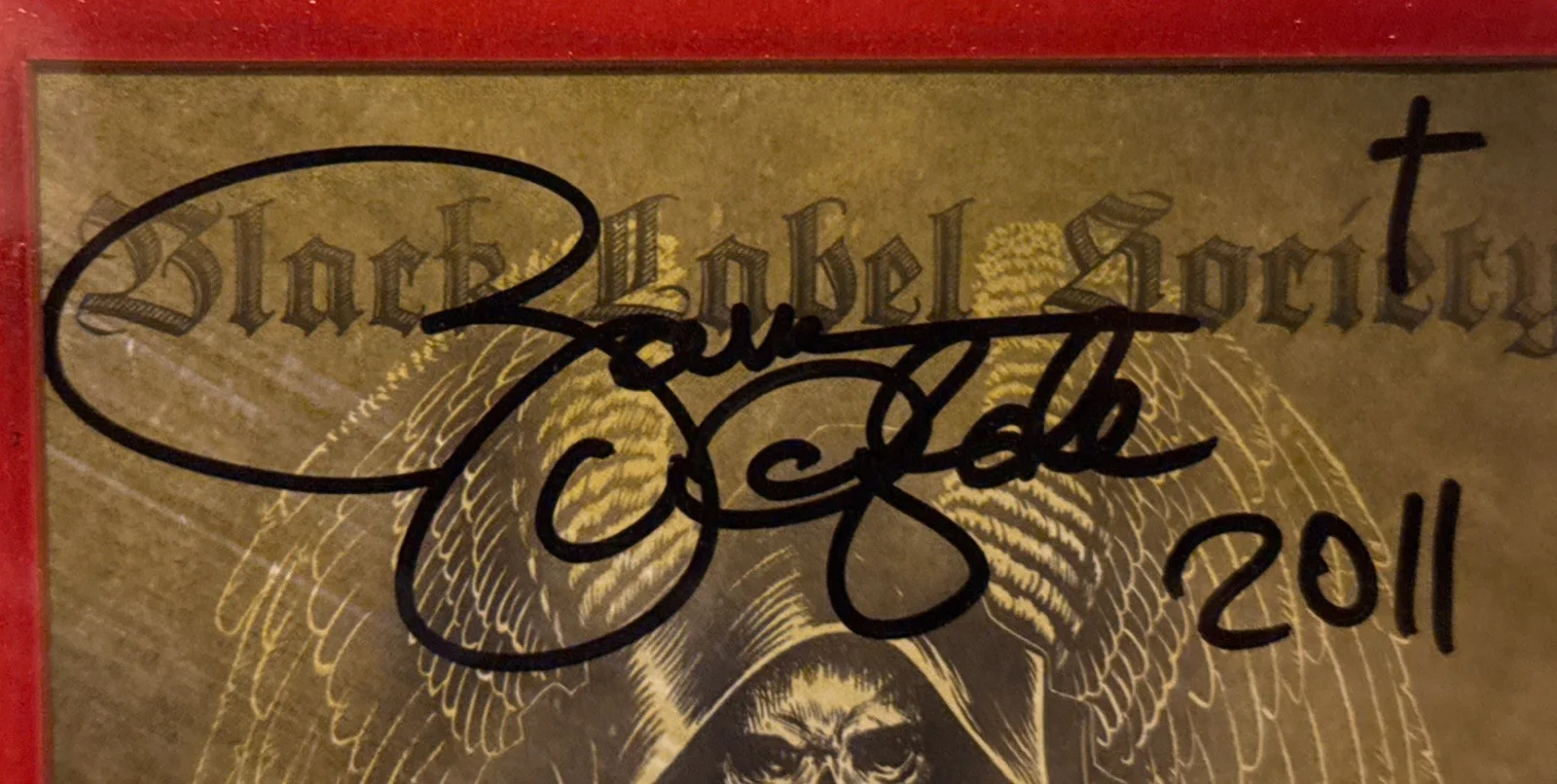 Zakk Wylde Signed Autographed Framed 2011 Black Label Society CD Cover and CD, изображение 5