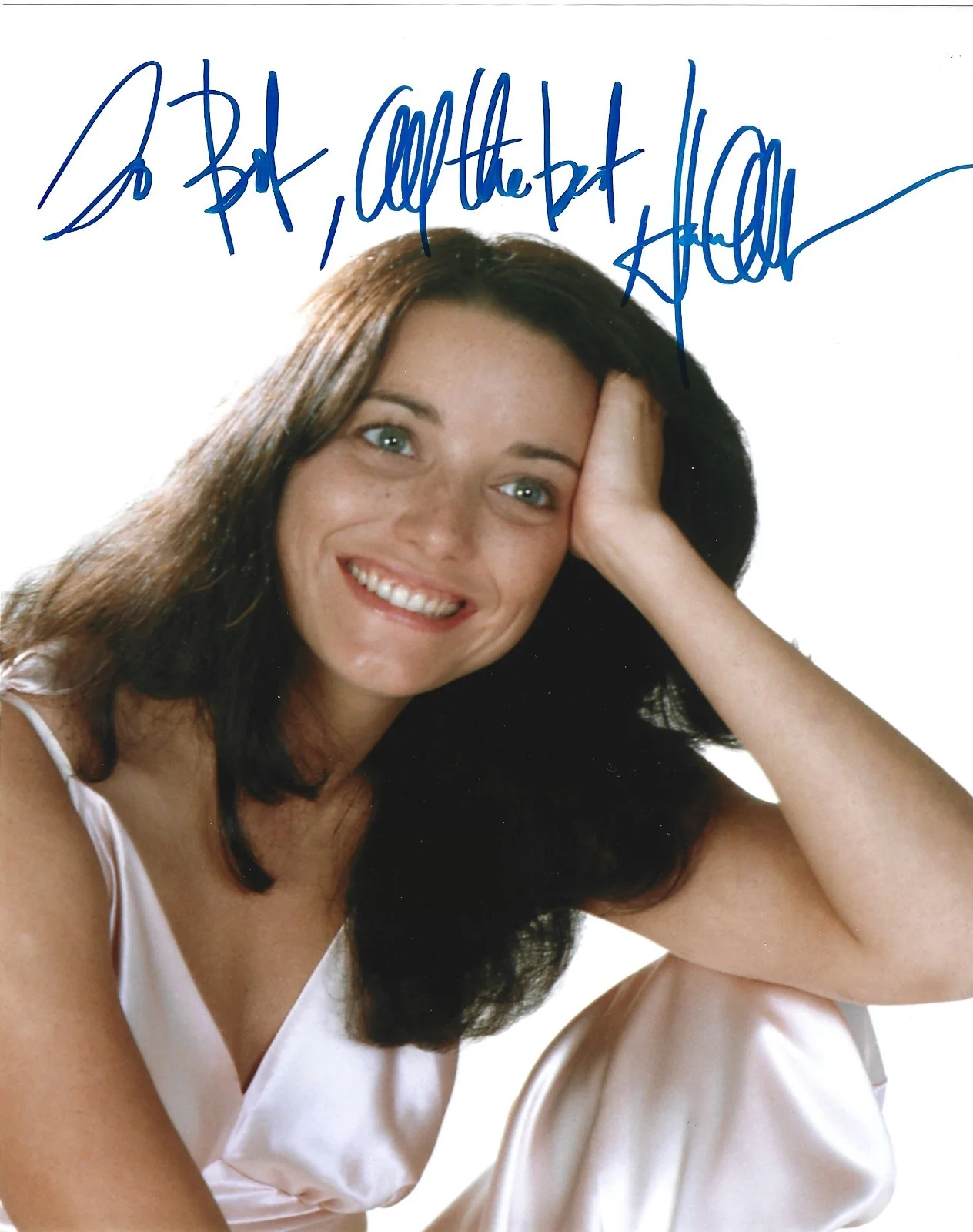 Karen Allen — Karen Allen as Marion 8x10 Signed 'Raiders of the Lost Ark' Photo