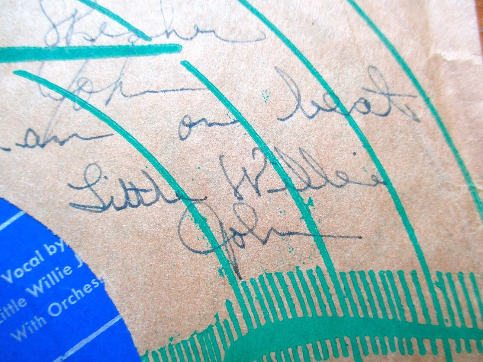 Little Willie John Signed/Inscribed Sleeve 45 RPM Fever John Gilliland Estate, изображение 5