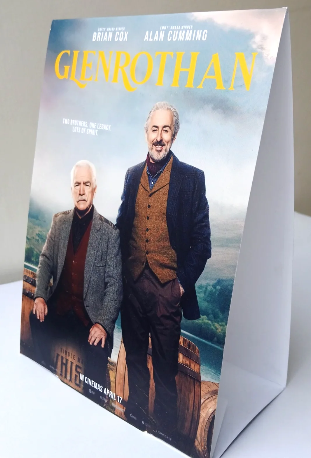 Glenrothan Film Movie Card Display 21 x 15 cm - Brian Cox Alan Cumming, image 4