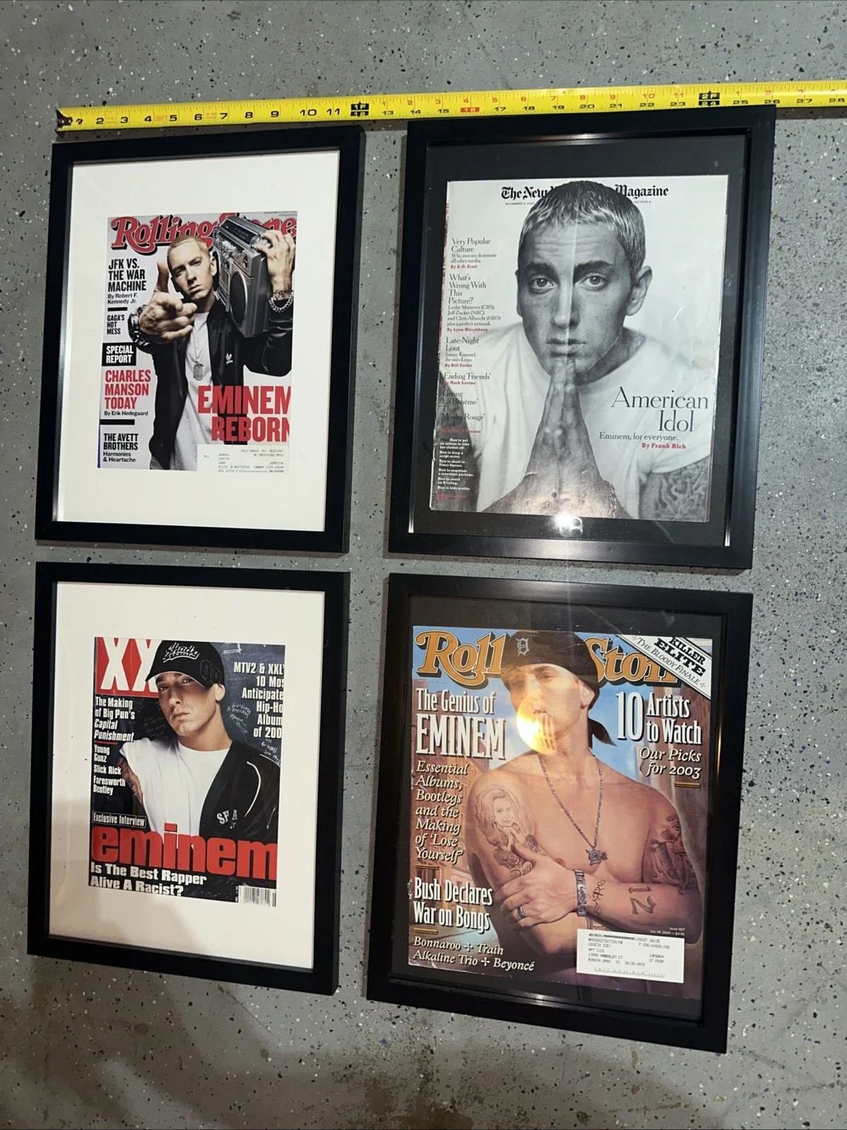 Eminem Vintage OG Magazine Wall Art Slim Shady Marshall Mathers Set Of Four (4), изображение 2