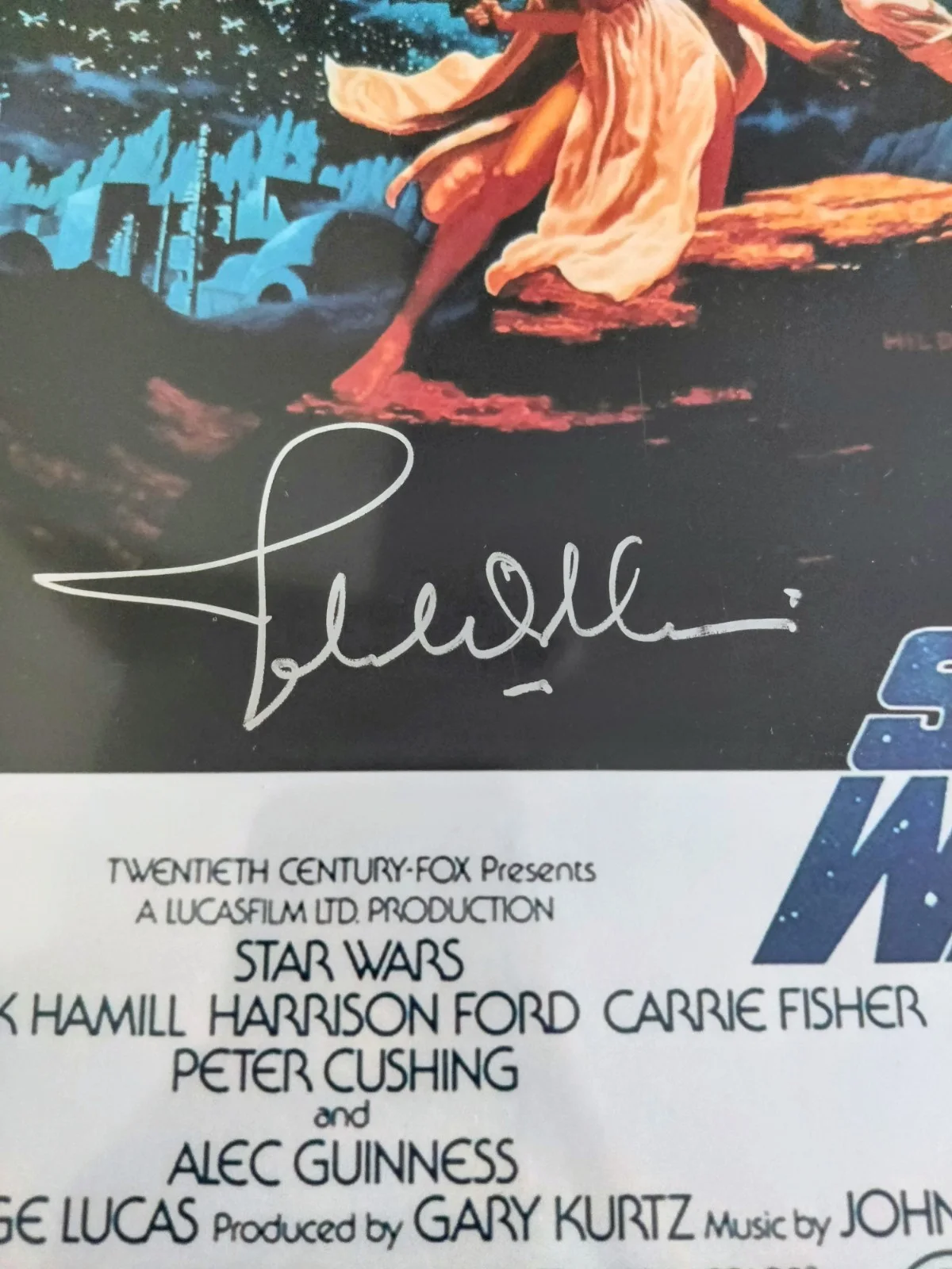 John Williams/ George Lucas — Star Wars ANH 12x18" George Lucas & John Williams Autographed Movie Posters Set, image 2