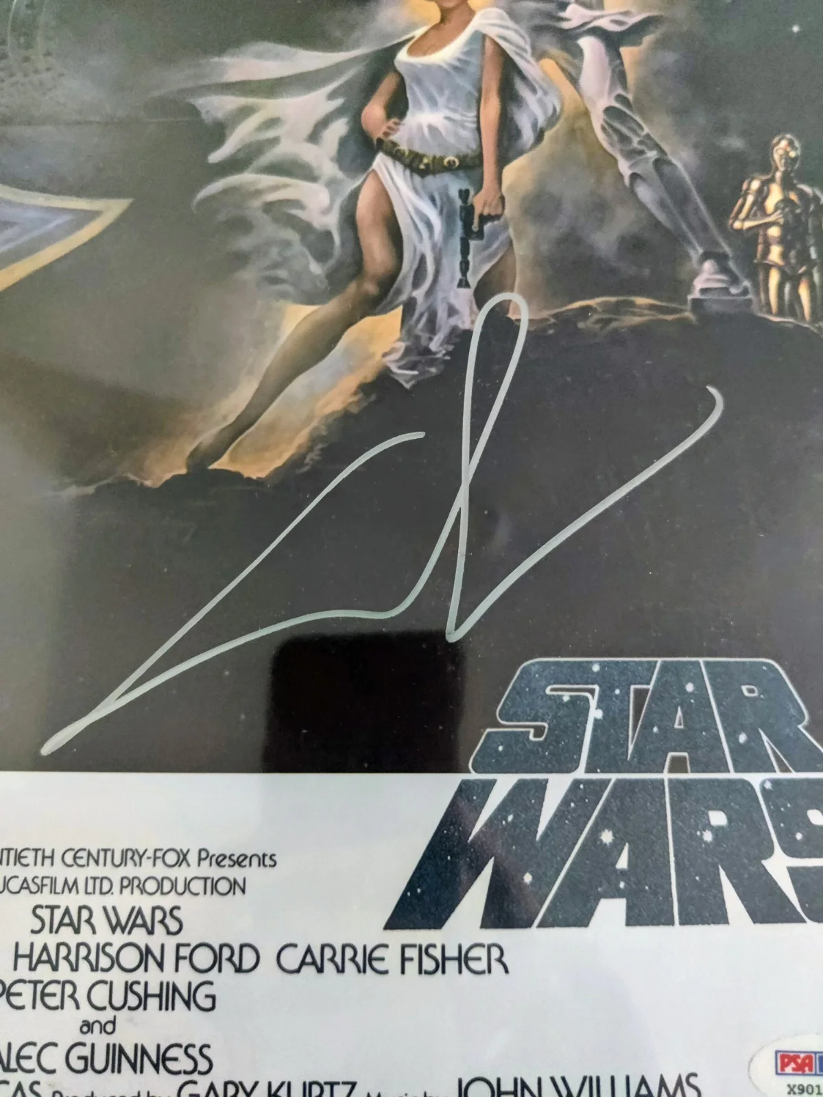 John Williams/ George Lucas — Star Wars ANH 12x18" George Lucas & John Williams Autographed Movie Posters Set, image 3