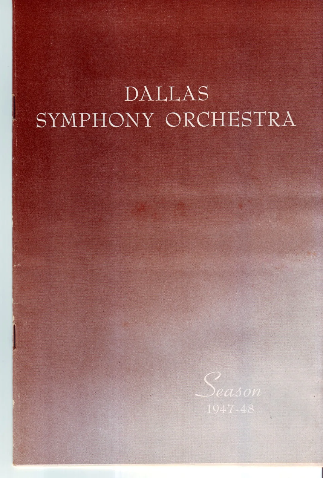 Antal Dorati Autograph & Dallas Symphony Orchestra 1947-48 Season Program, изображение 2
