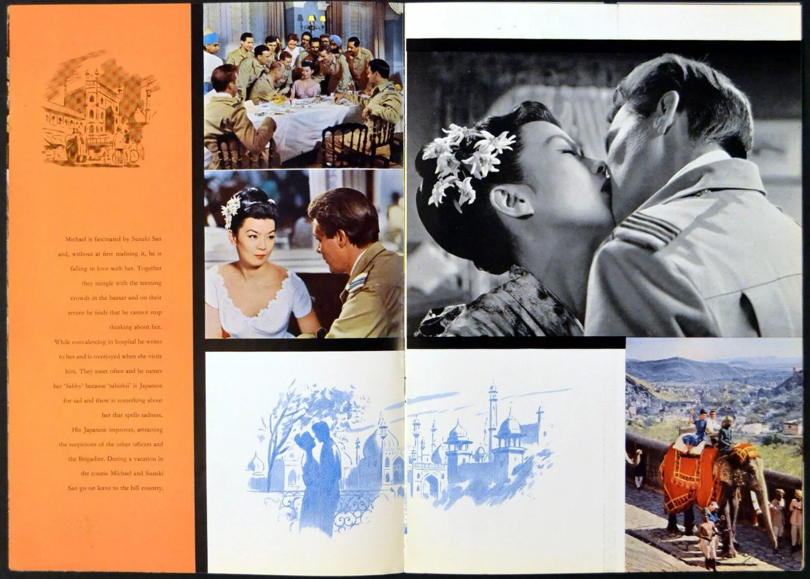 WIND CANNOT READ 1958 Dirk Bogarde Yoko Tani Ronald Lewis UK BROCHURE, image 2