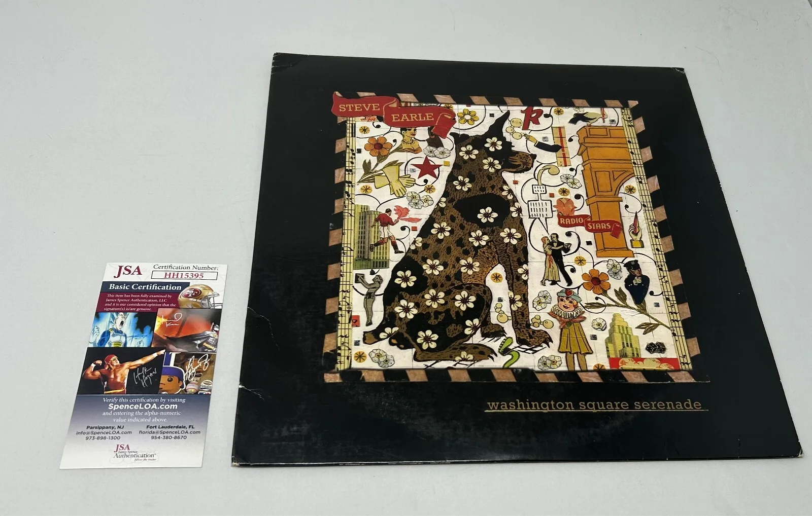 Steve Earle signed Washington Square Serenade Album JSA COA, image 2