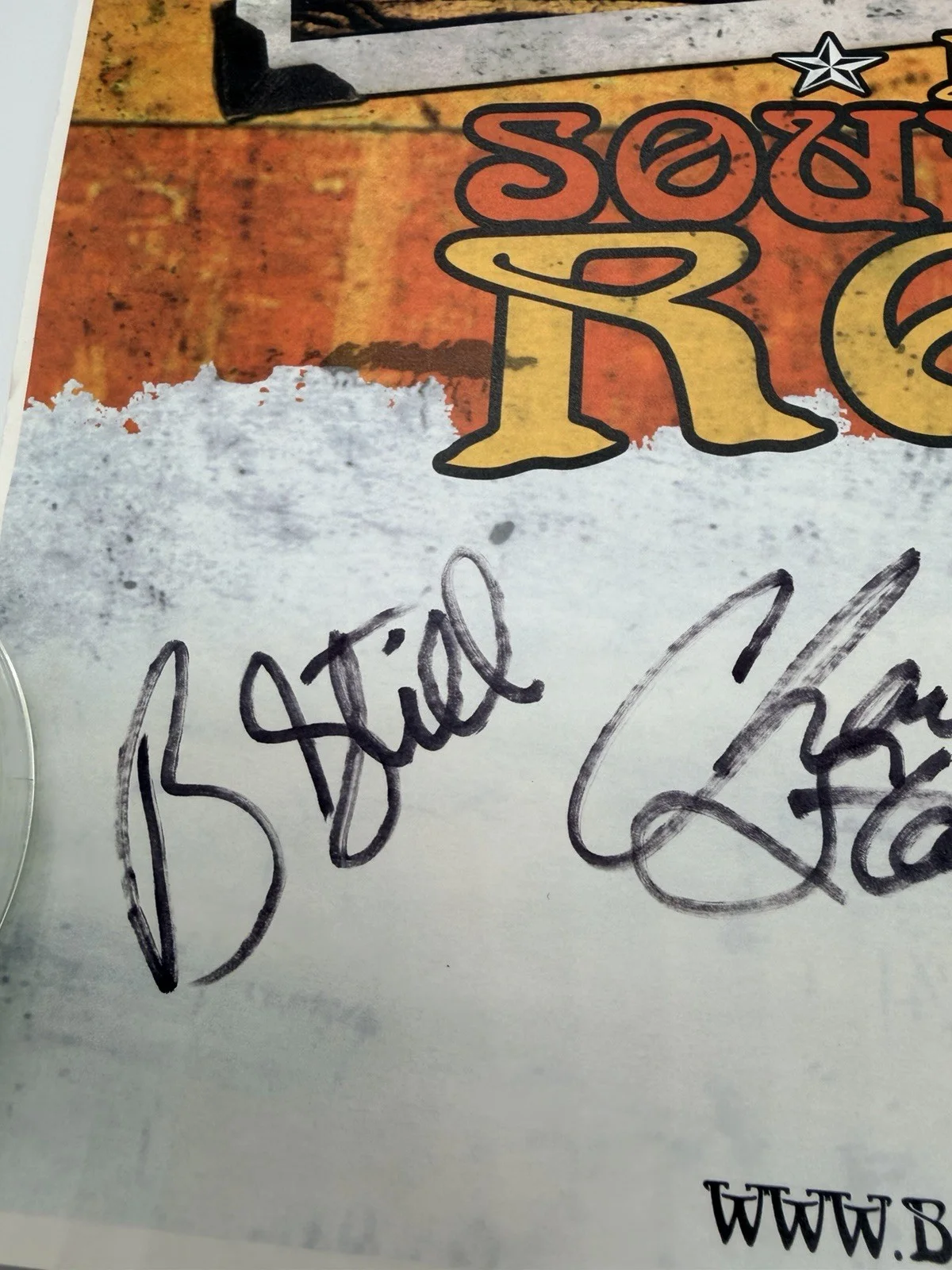 Blackberry Smoke Band Autographed Signed Live Southern Rock Poster 11x17, изображение 3