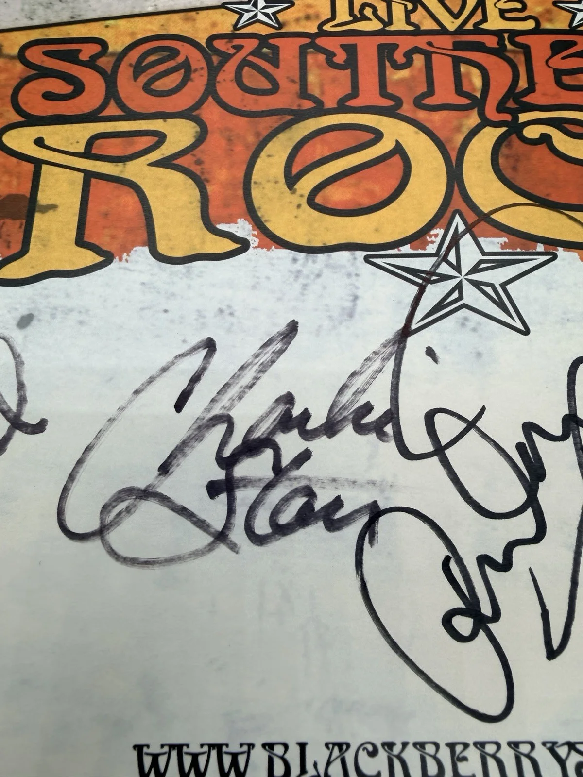 Blackberry Smoke Band Autographed Signed Live Southern Rock Poster 11x17, изображение 4