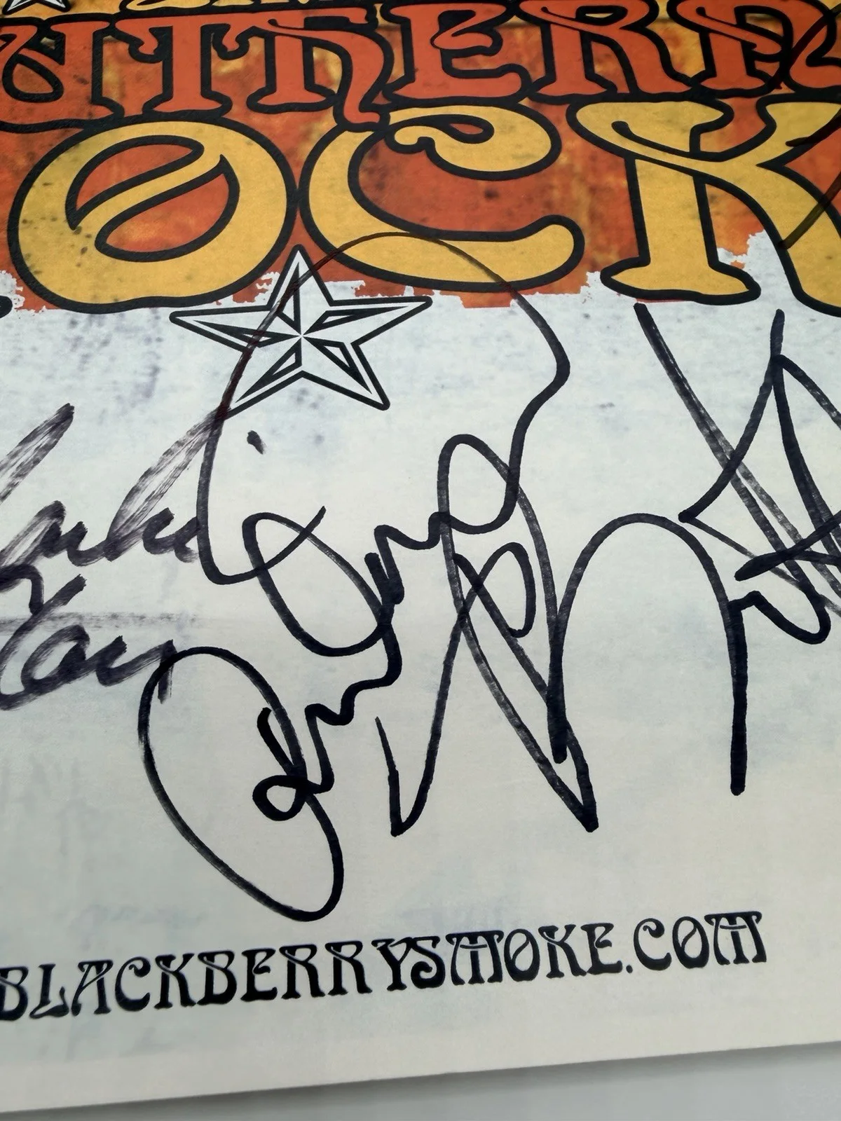 Blackberry Smoke Band Autographed Signed Live Southern Rock Poster 11x17, изображение 5