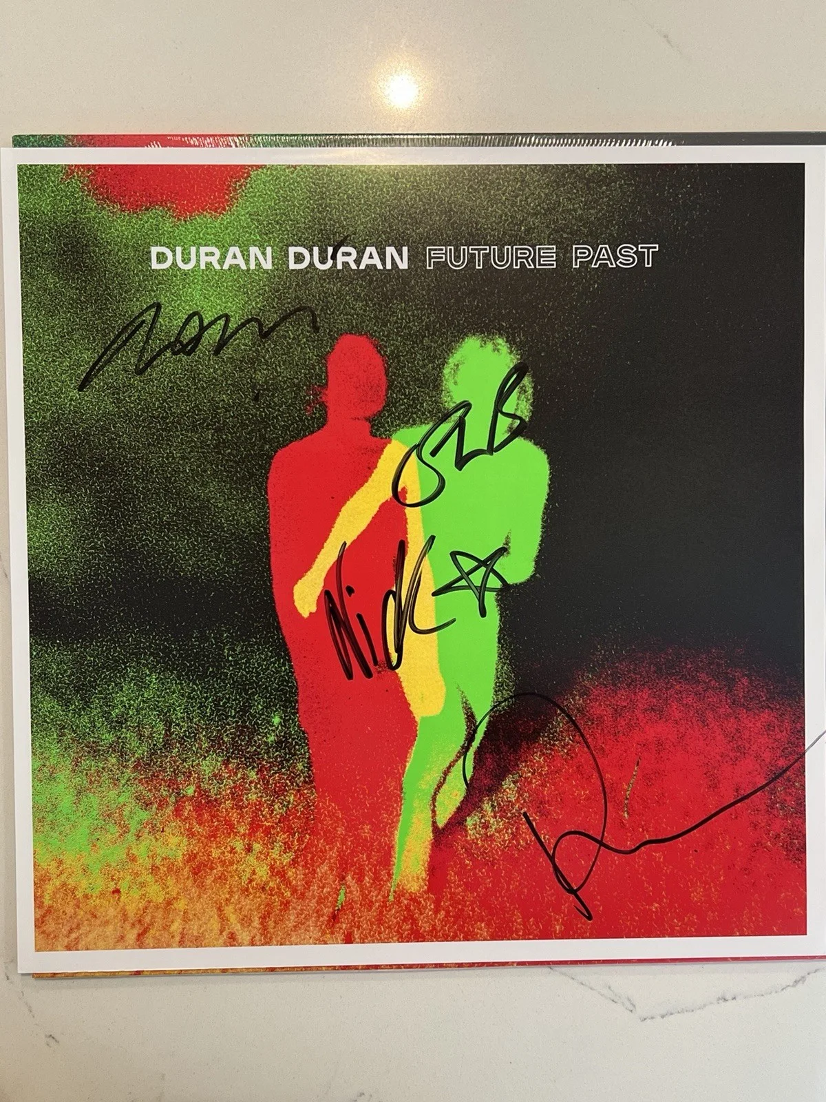 Duran Duran Hand Signed Vinyl Print Plus Album Future Past AUTOGRAPHED #2, image 2