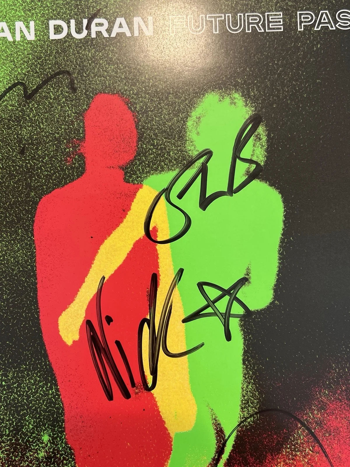 Duran Duran Hand Signed Vinyl Print Plus Album Future Past AUTOGRAPHED #2, image 4