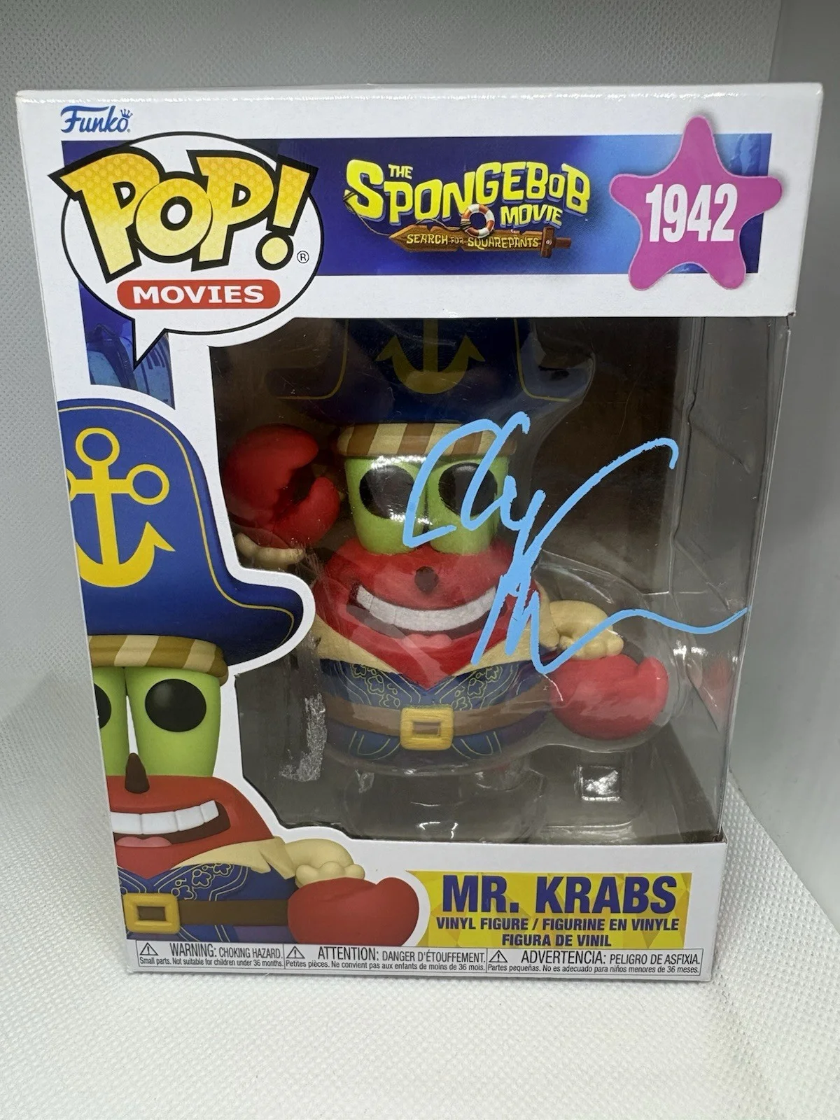 Clancy Brown Signed Mr Krabs Funko Pop Jsa Coa SpongeBob 1942 Autograph, изображение 2