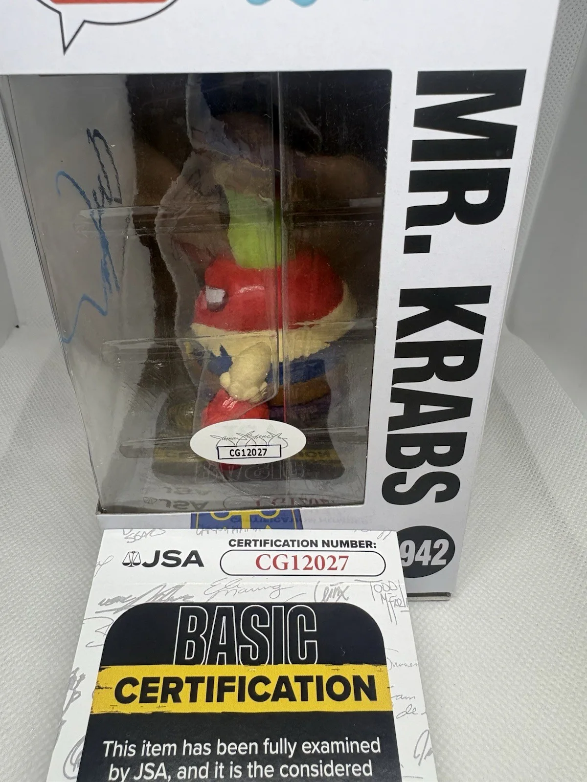 Clancy Brown Signed Mr Krabs Funko Pop Jsa Coa SpongeBob 1942 Autograph, изображение 3