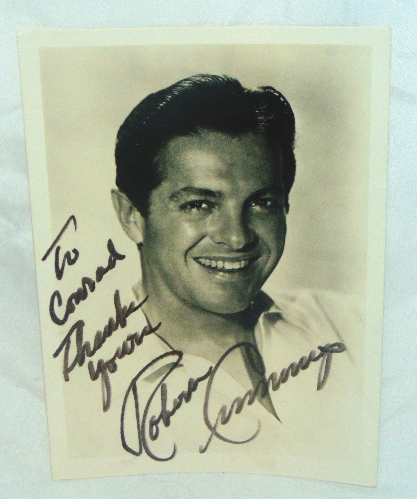 Robert Cummings Hand Signed Photo Authenticated by Laurel Production 1955, изображение 3