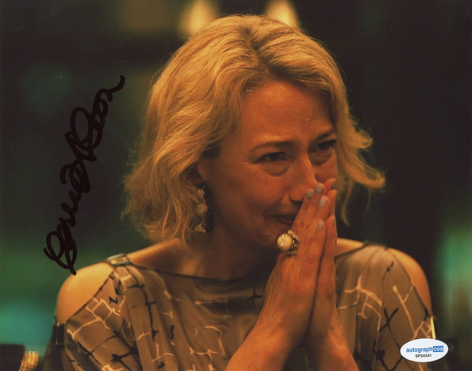 Carrie Coon — Carrie Coon Signed Autographed THE WHITE LOTUS 8x10 Photo PROOF ACOA I Proxima, изображение 2