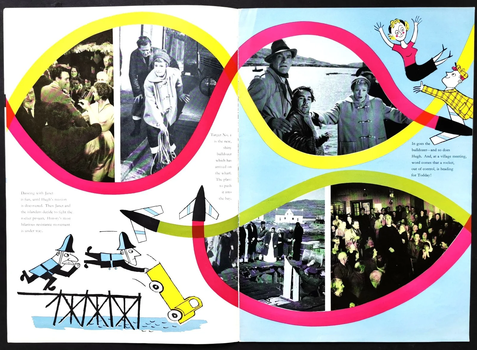 ROCKETS GALORE 1958 Jeannie Carson, Donald Sinden, Roland Culver UK BROCHURE, изображение 3