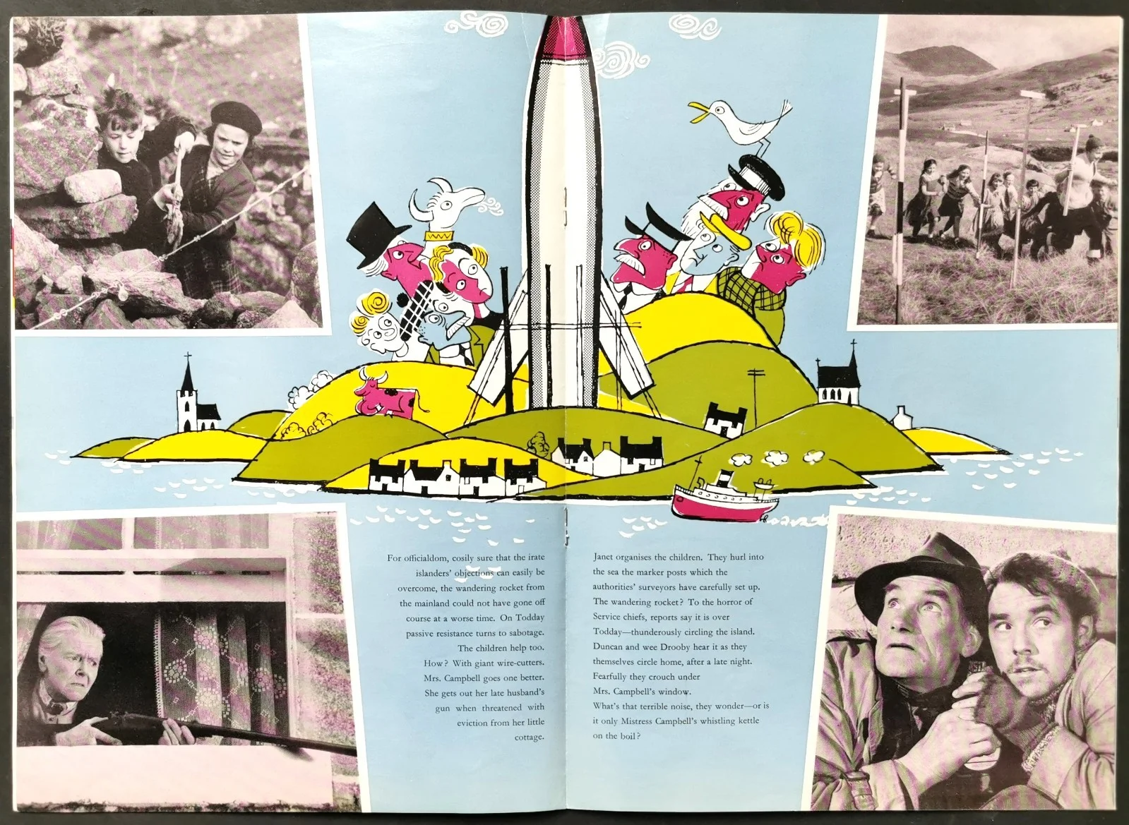 ROCKETS GALORE 1958 Jeannie Carson, Donald Sinden, Roland Culver UK BROCHURE, изображение 4