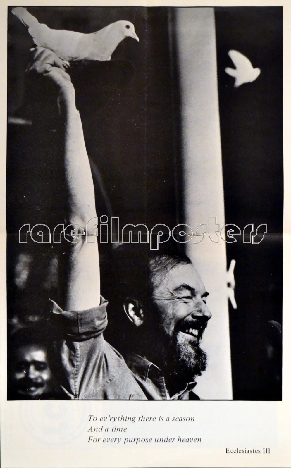 PETE SEEGER A SONG AND A STONE 1972 Pete Seeger, Johnny Cash Don McLean BROCHURE, изображение 3
