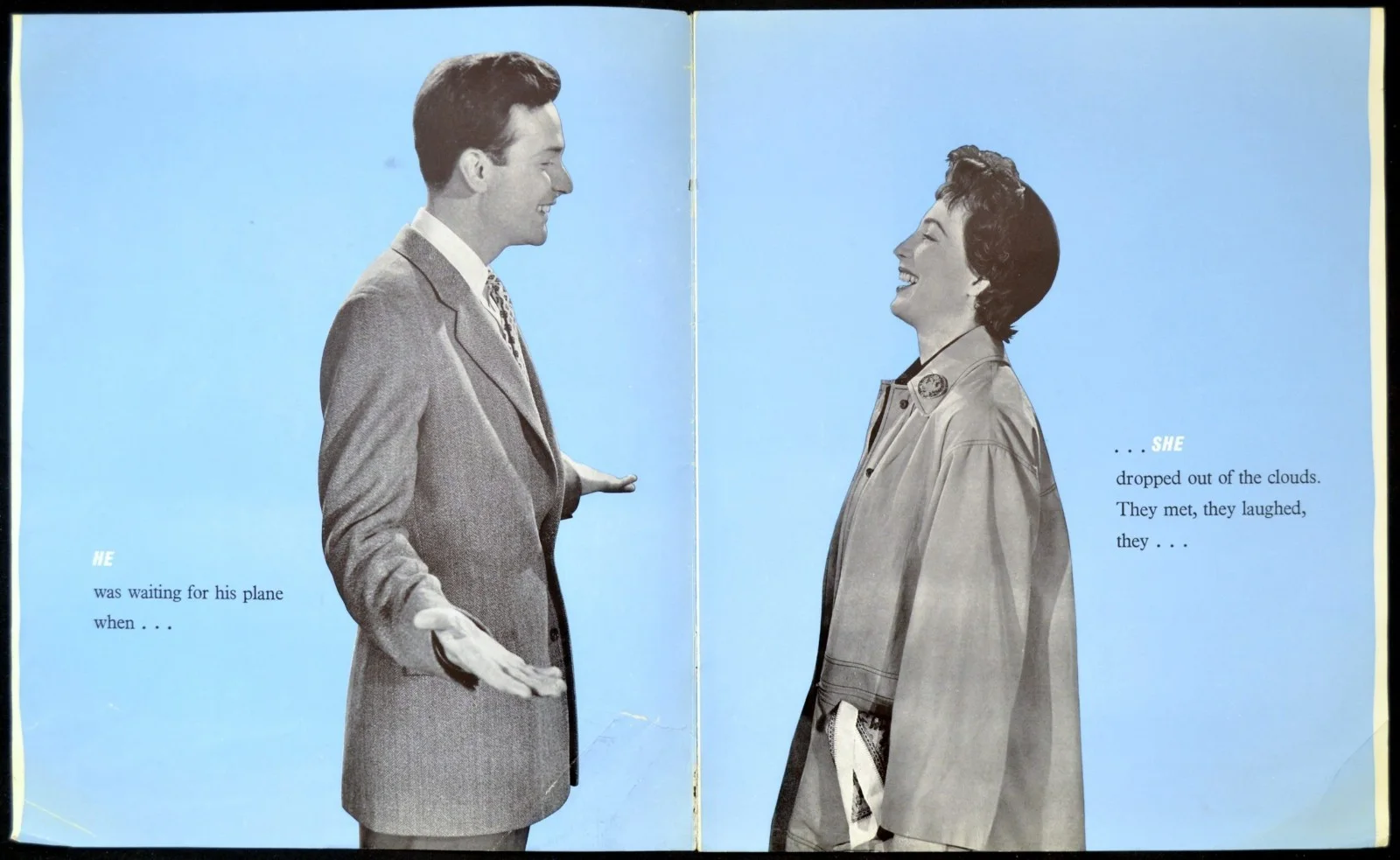 OUT OF THE CLOUDS 1957 Anthony Steel, Robert Beatty, Esmond Knight UK BROCHURE, изображение 2