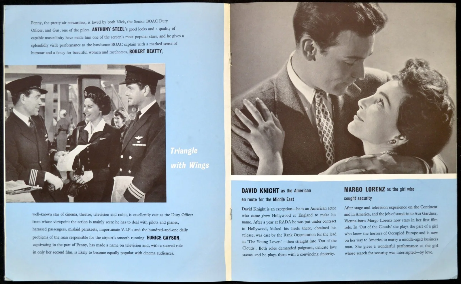 OUT OF THE CLOUDS 1957 Anthony Steel, Robert Beatty, Esmond Knight UK BROCHURE, изображение 4