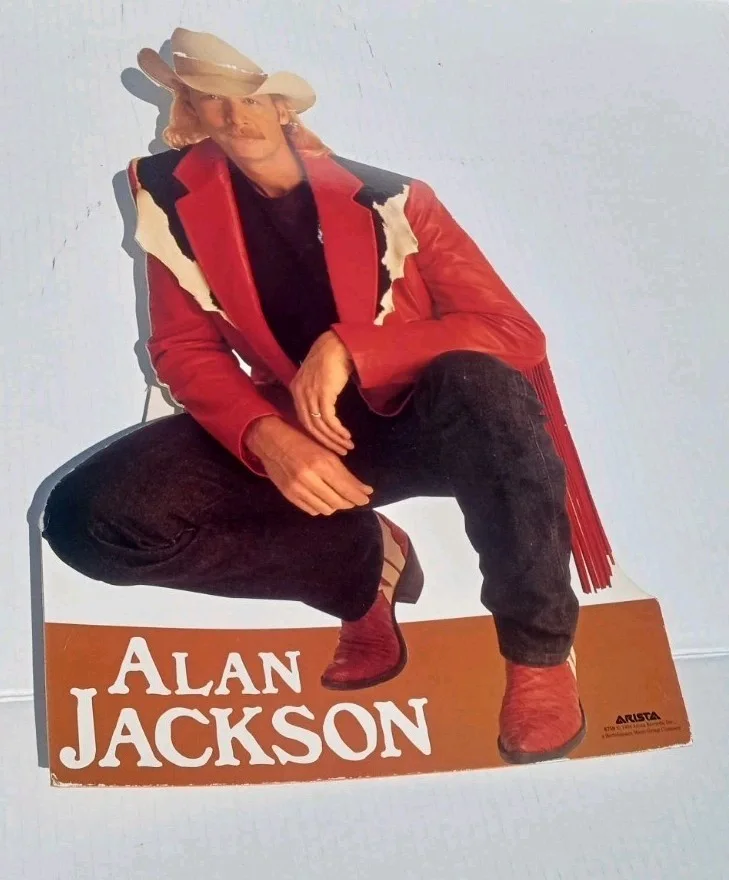 Vintage Alan Jackson 1994 Promotional Cutout Poster/Board, изображение 2