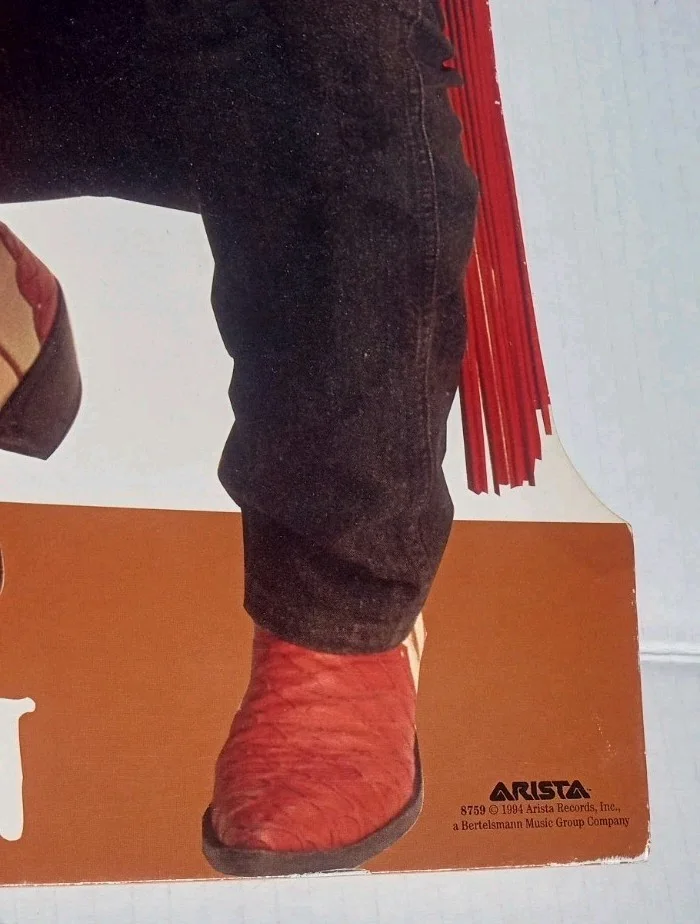 Vintage Alan Jackson 1994 Promotional Cutout Poster/Board, изображение 5
