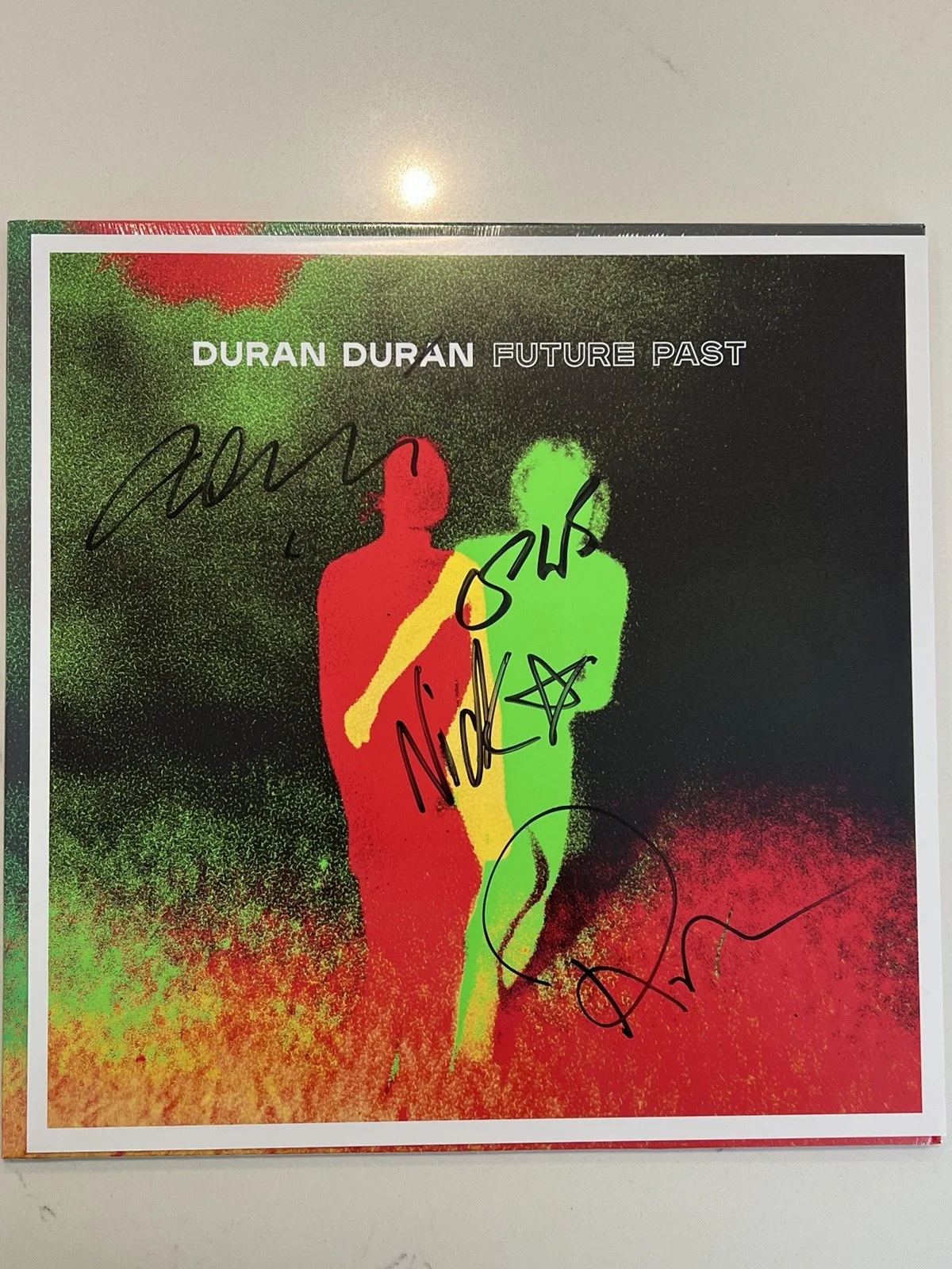 Duran Duran Hand Signed Vinyl Print Plus Album Future Past AUTOGRAPHED #3, image 2