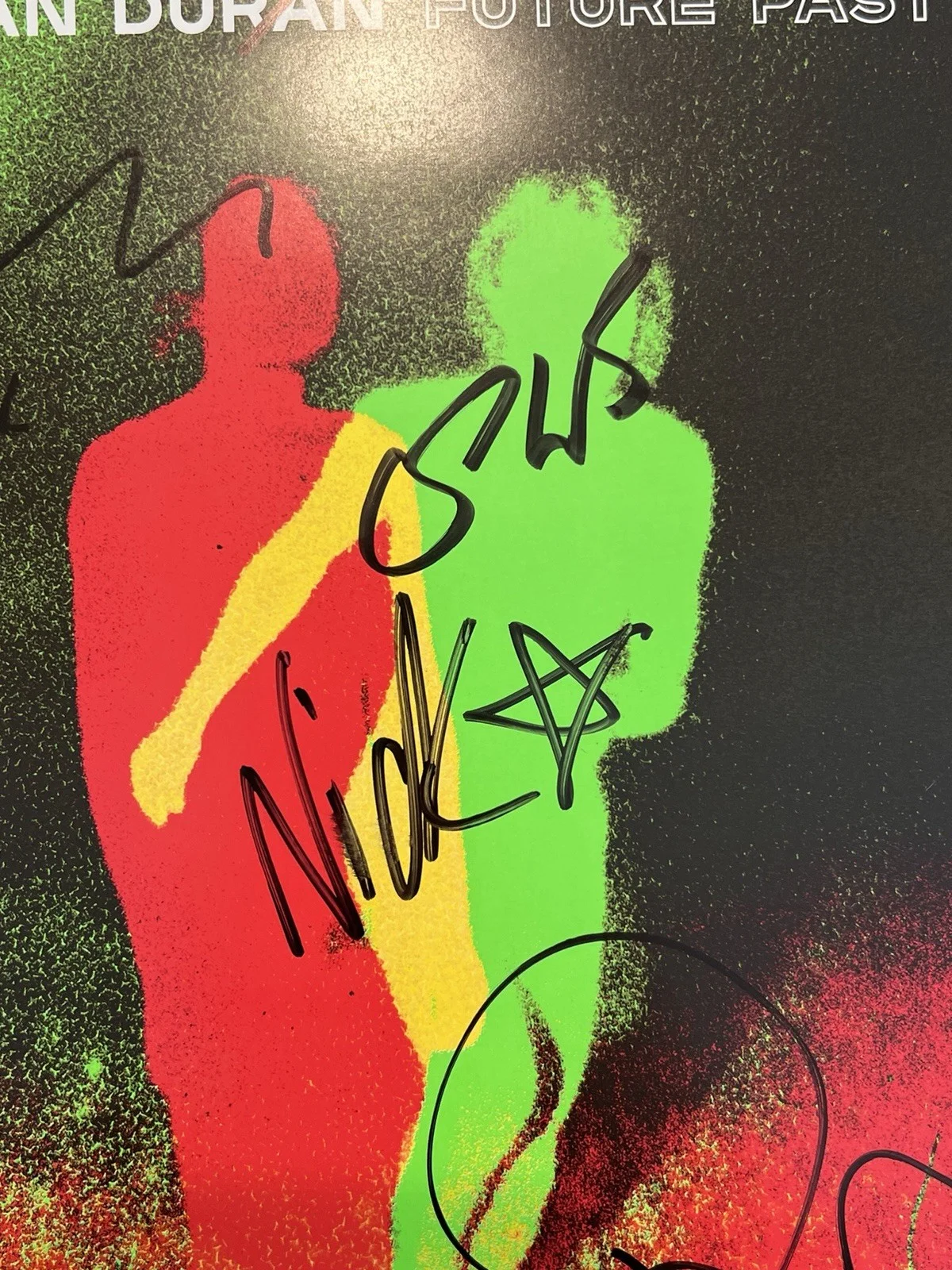 Duran Duran Hand Signed Vinyl Print Plus Album Future Past AUTOGRAPHED #3, image 4