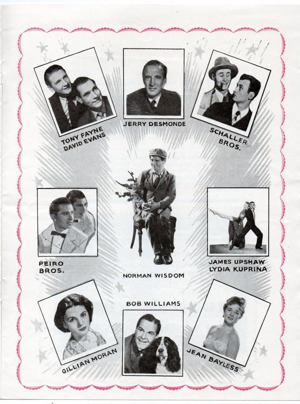 NORMAN WISDOM AT THE PRINCE OF WALES THEATRE 1954 UK PROGRAMME, изображение 3