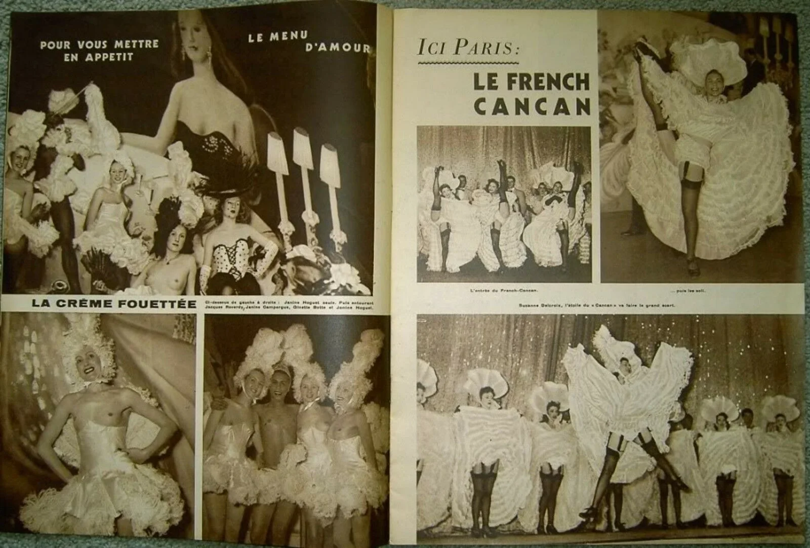 CASINO DE PARIS 1949 JOSE DE ZAMORA FRENCH CAN CAN PROGRAMME, изображение 2