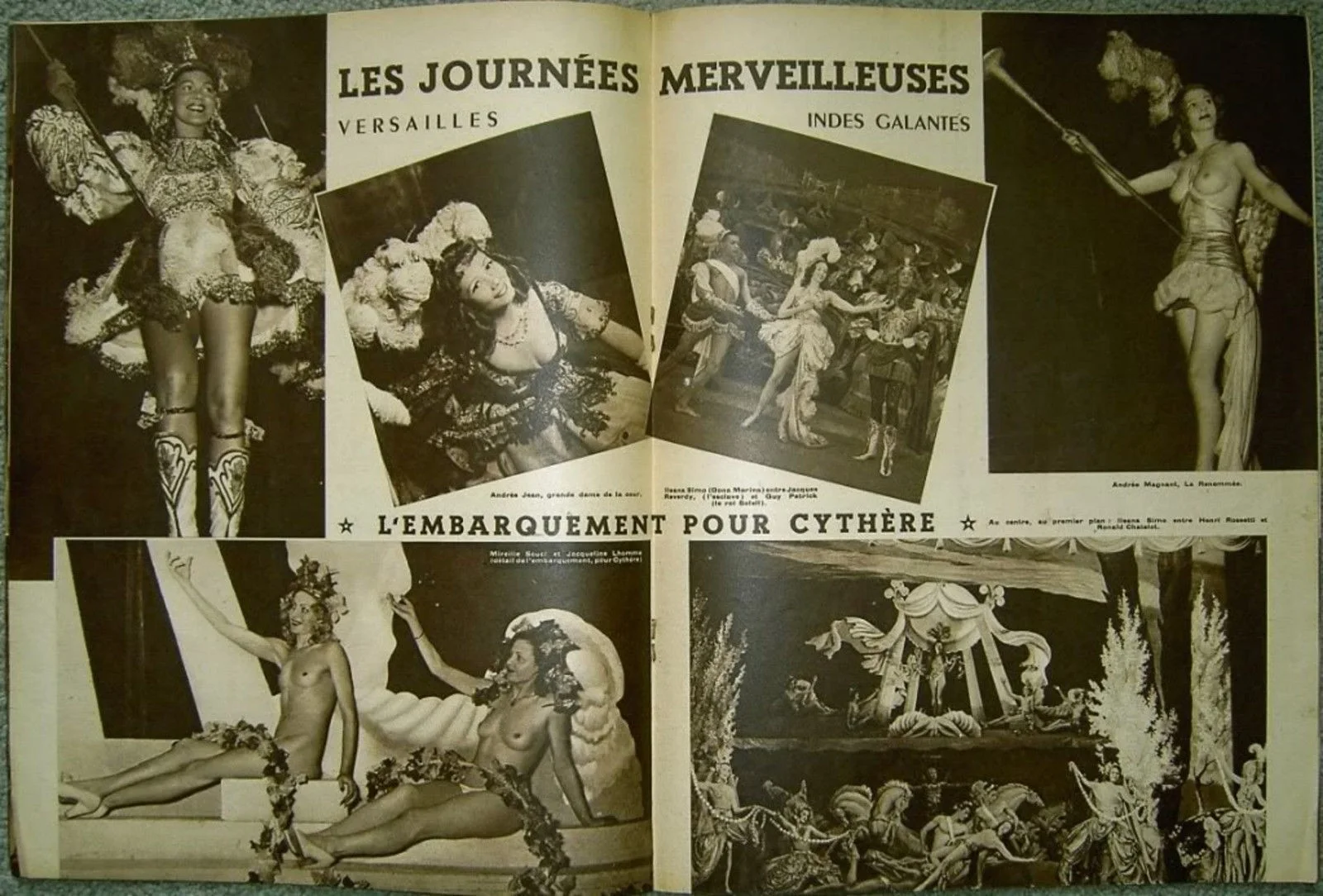 CASINO DE PARIS 1949 JOSE DE ZAMORA FRENCH CAN CAN PROGRAMME, изображение 4