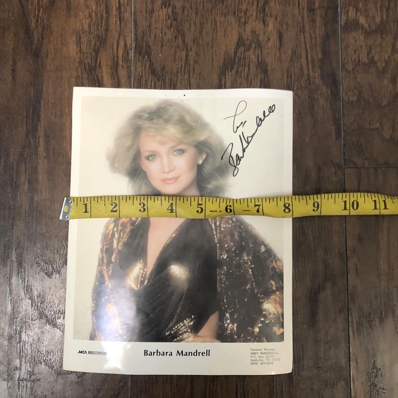BARBARA MANDRELL ROCK AND ROLL SINGER HAND SIGNED 8X10 PHOTO AUTOGRAPHED, изображение 3