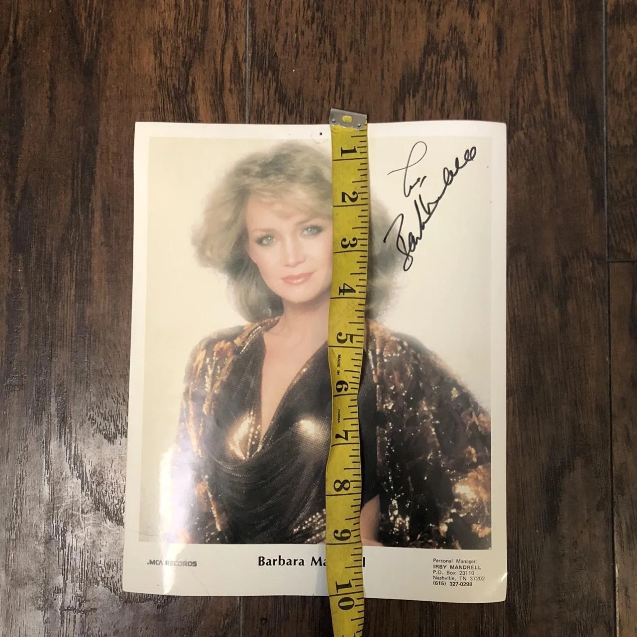 BARBARA MANDRELL ROCK AND ROLL SINGER HAND SIGNED 8X10 PHOTO AUTOGRAPHED, изображение 4