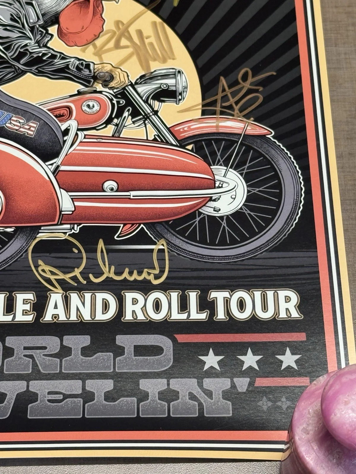 Autographed Blackberry Smoke "Rattle, Ramble and Roll Tour" poster 2025 Signed, изображение 4
