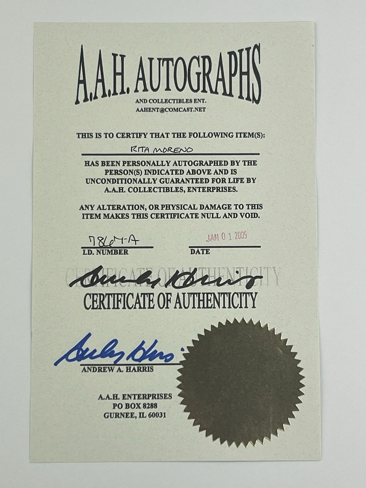 Rita Moreno — Rita Moreno Signed Autograph This Rebel Breed Poster + COA -West Side Story RARE, изображение 3