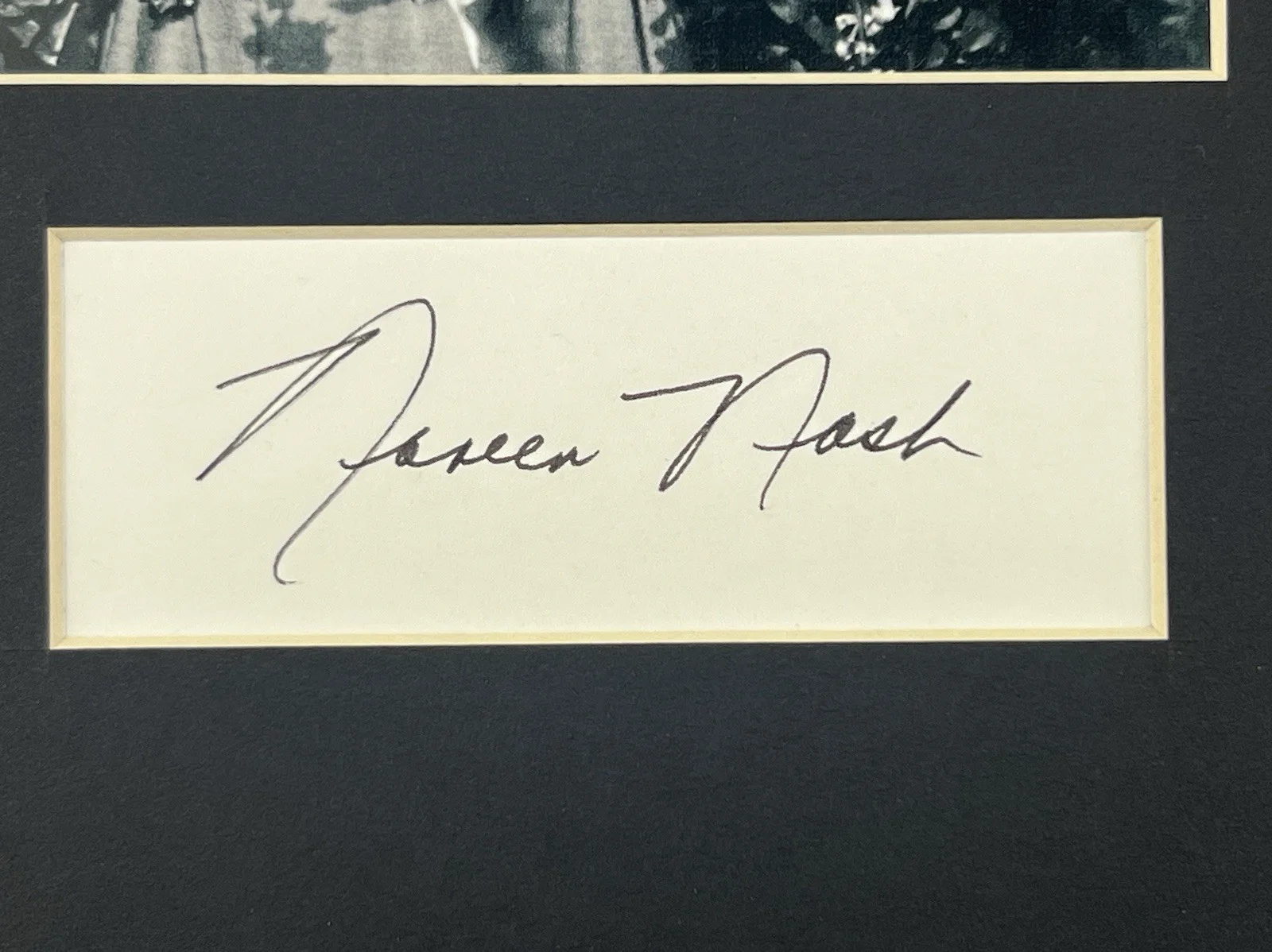 Noreen Nash — Noreen Nash Signed Autographed Index Card Framed + COA - Phantom From Space, image 2