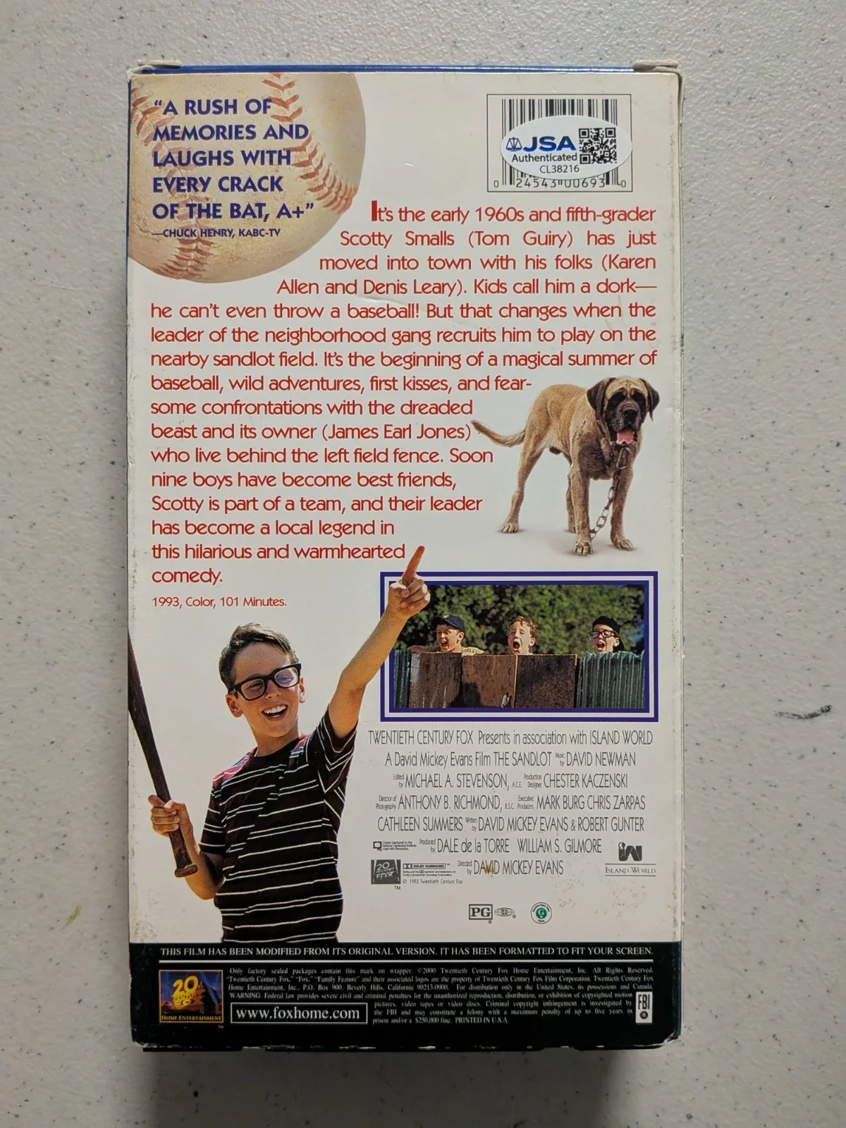 Marley Shelton +7 8x Cast Signed The Sandlot VHS Movie Video TAPE JSA COA, изображение 2