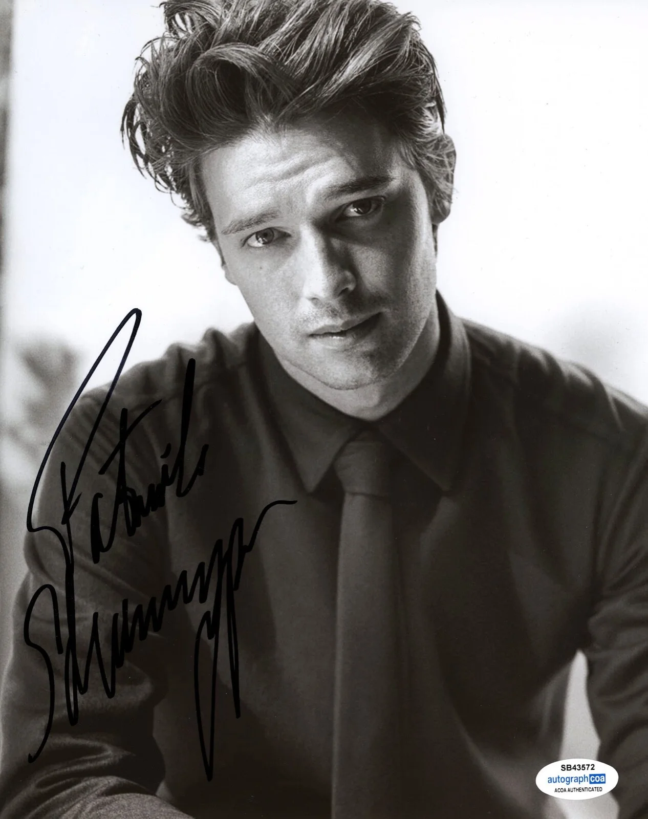PATRICK SCHWARZENEGGER — Patrick Schwarzenegger signed 8x10 Photo EXCT PROOF b Gen V White Lotus ACOA COA, изображение 4